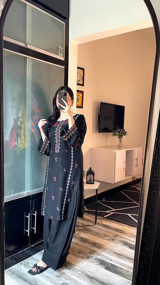 MULTI BLACK EMBROIDERY 2PC (FARSHI)