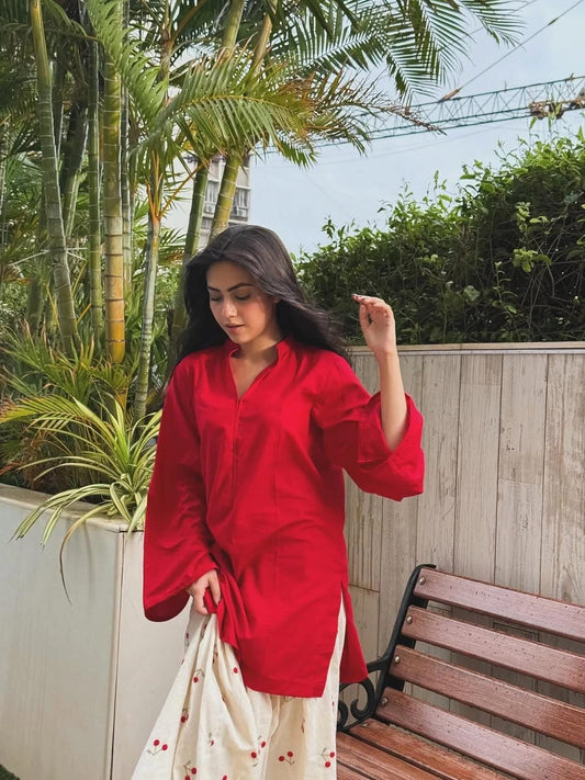 LAL PARI EMBROIDERY 2PC (FARSHI)