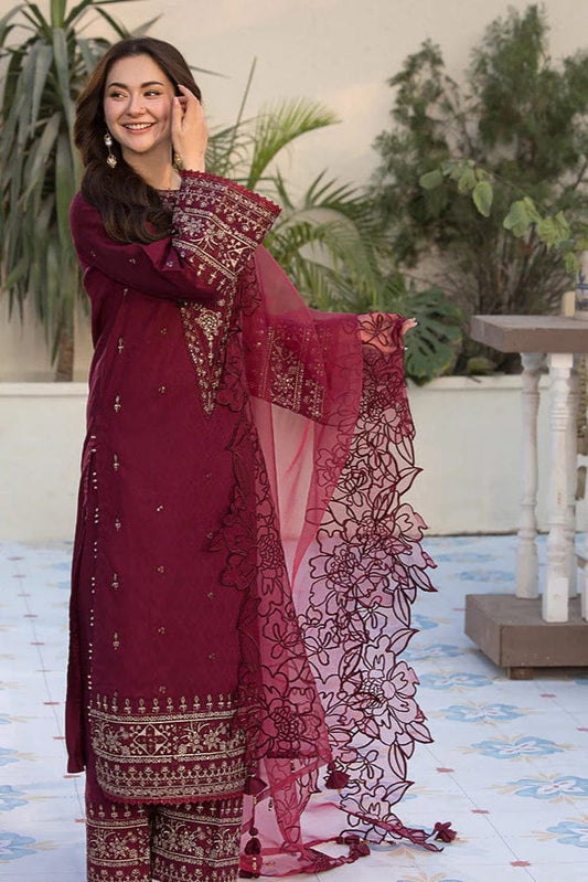 ZAREEN 3PC - EMBROIDERED DRESS
