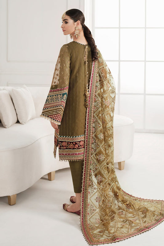 RUHZAAR chiffon embroidered luxury unstitched 3pc✓