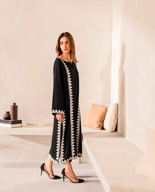 Blackish 3Pcs Embroidery