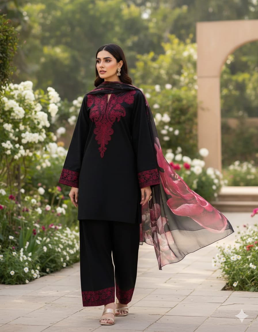 MAHI-NOOR EMBROIDERY &nbsp;3PC