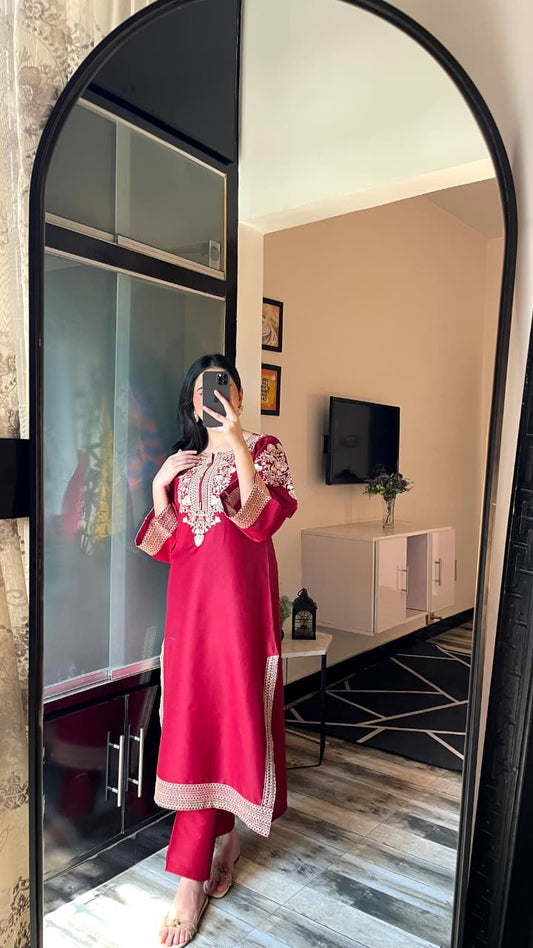 LAIBA EMBROIDERY 2PC