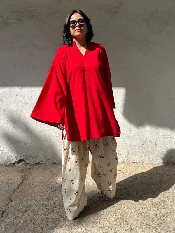 LAL PARI EMBROIDERY 2PC (FARSHI)