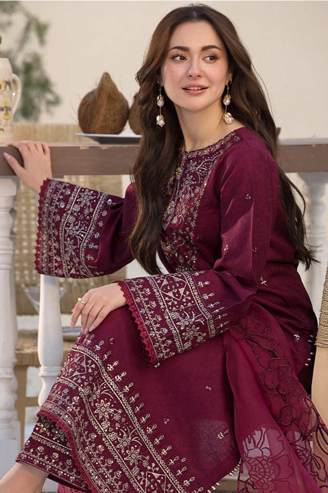 ZAREEN 3PC - EMBROIDERED DRESS