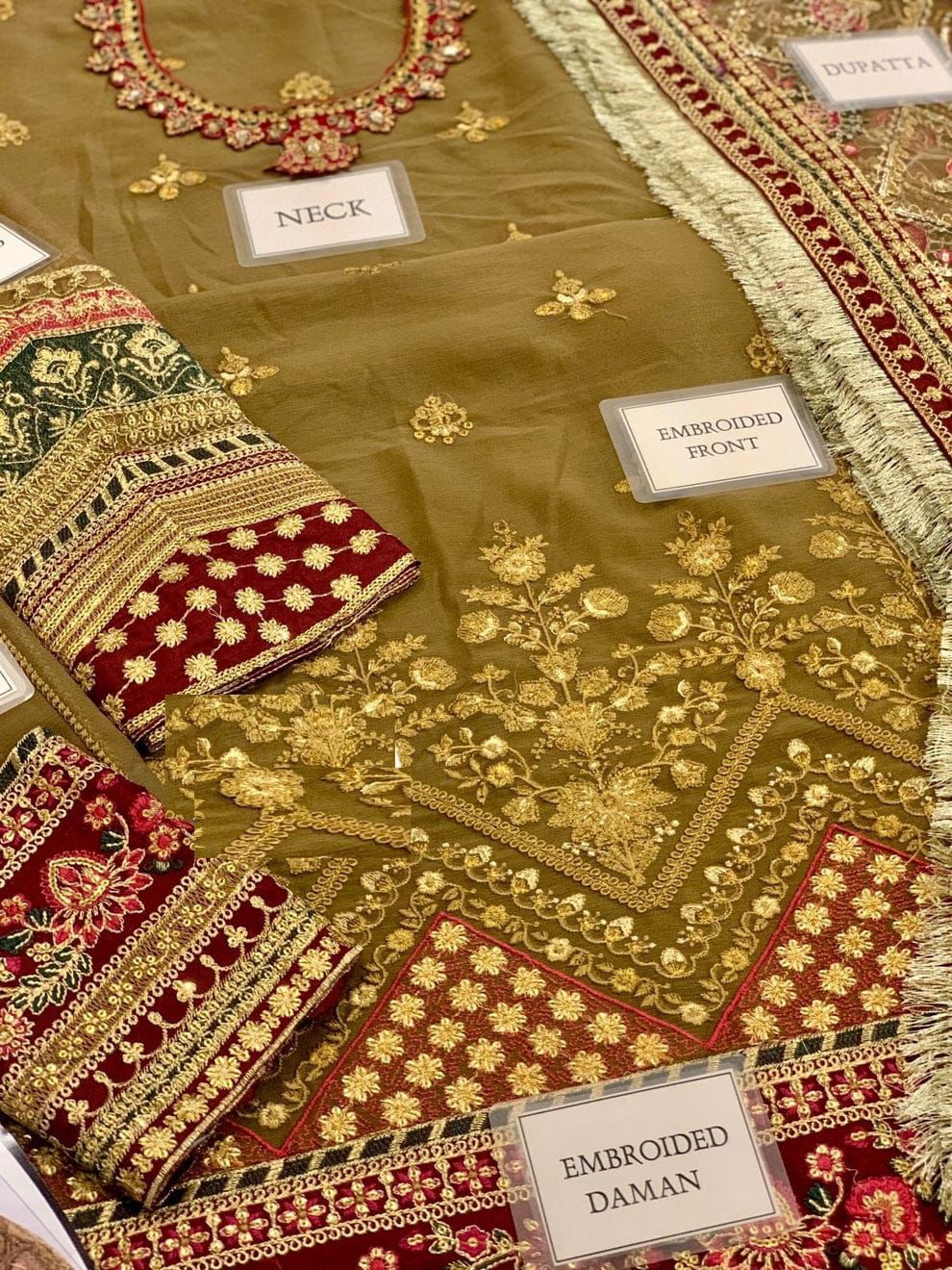 EMBROIDERED CHIFFON CH10-06 UNSTICHED