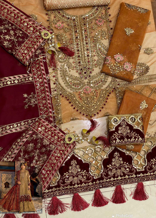 RUHZAAR Net Bridal Suit